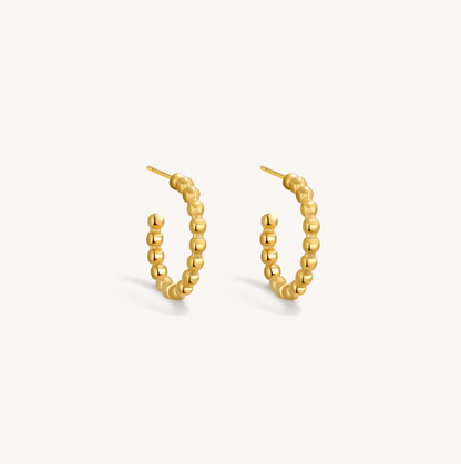 Orbia - Beaded Hoops