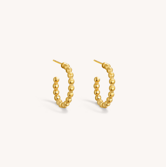 Orbia - Beaded Hoops