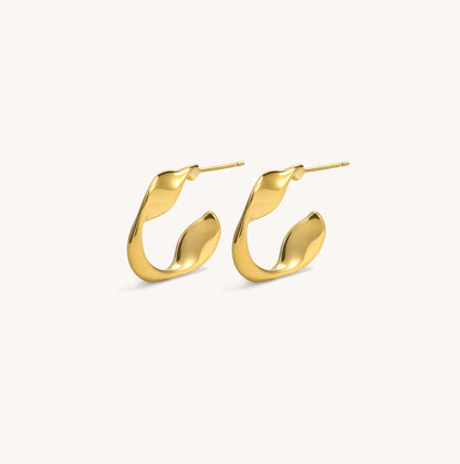 Rivelle - Flat Wave Hoops