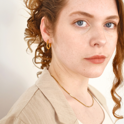 Rivelle - Flat Wave Hoops