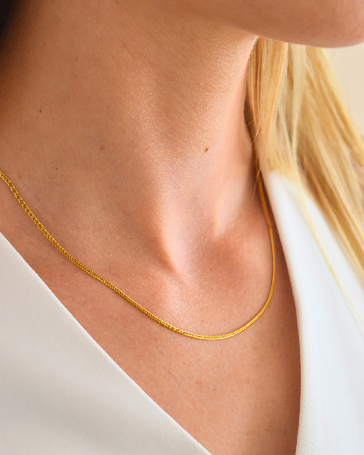Orélie - Flat Chain Necklace