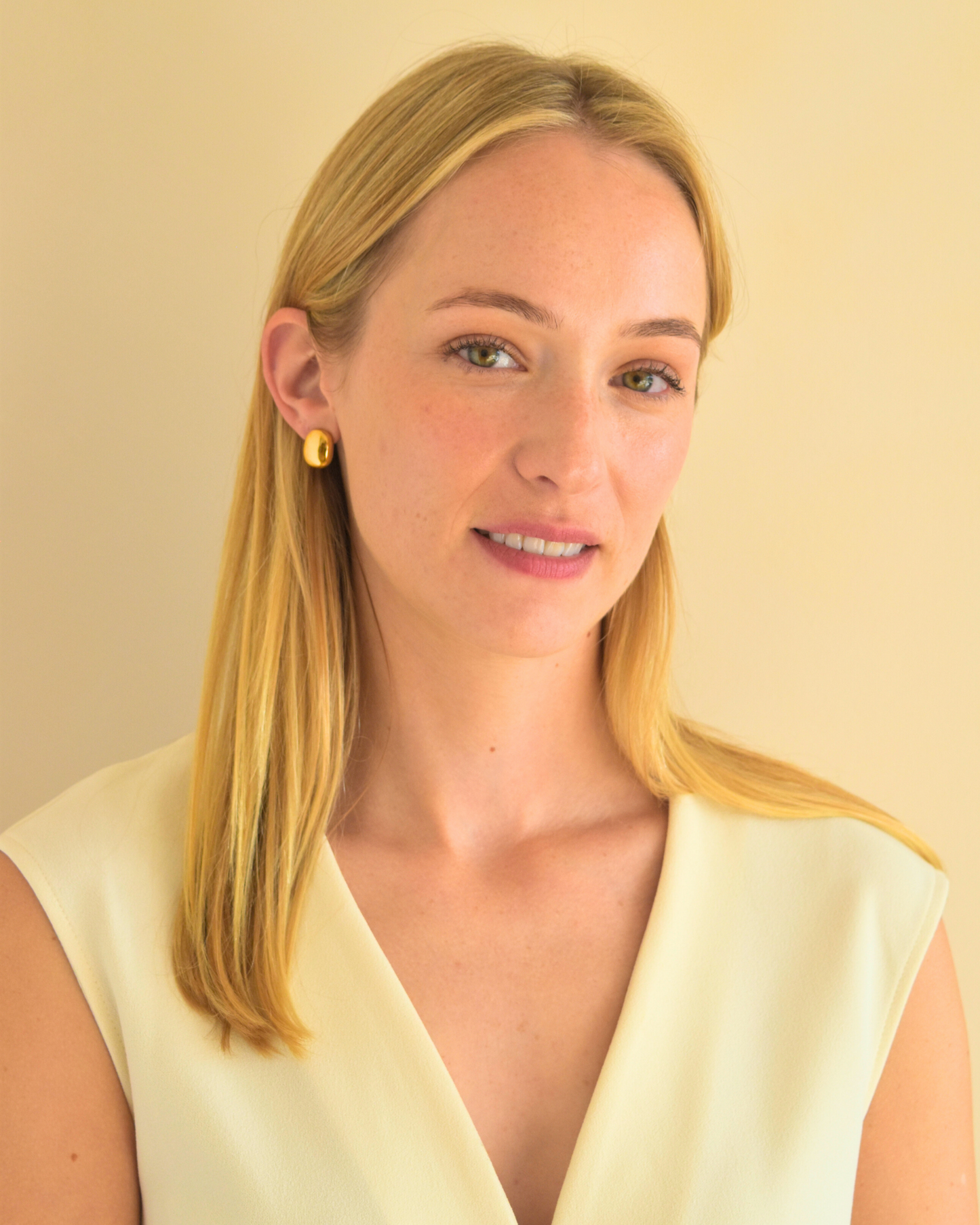 Shiny Button - Stud Earring